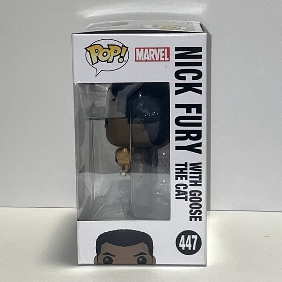 Funko Pop Marvel Collectors Corps Nick Fury with Goose the Cat Captain Marvel - Picture 2 of 6